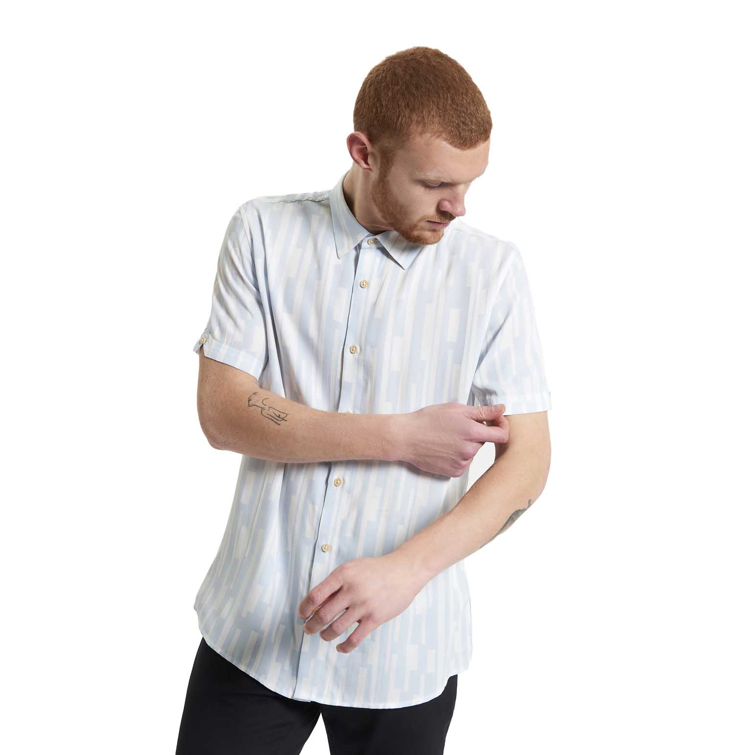 Ben Sherman Jazz Lines Print Short Sleeve Shirt